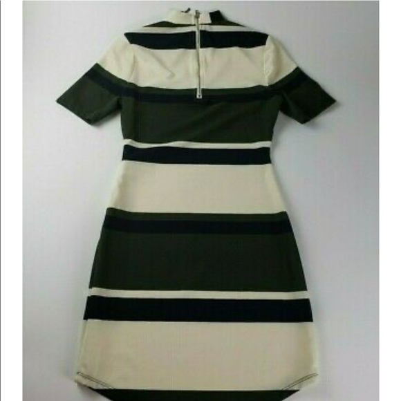 Revolve J.O.A. Los Angeles Striped Mock Neck Dress - Picture 5 of 6